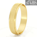 Alianza Oro Amarillo 9K y 18K de 4 mm de ancho OA-116A
