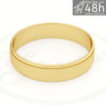 Alianza Oro Amarillo 9K y 18K de 4 mm de ancho OA-116A - Imagen 2