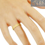 Alianza Oro Amarillo 9K y 18K de 4 mm de ancho OA-116A - Imagen 3