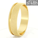 Alianza Oro Amarillo 9K y 18K de 4.5 mm de ancho OA-131A