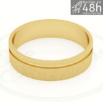 Alianza Oro Amarillo 9K y 18K de 4.5 mm de ancho OA-131A - Imagen 2