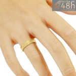 Alianza Oro Amarillo 9K y 18K de 4.5 mm de ancho OA-131A - Imagen 3