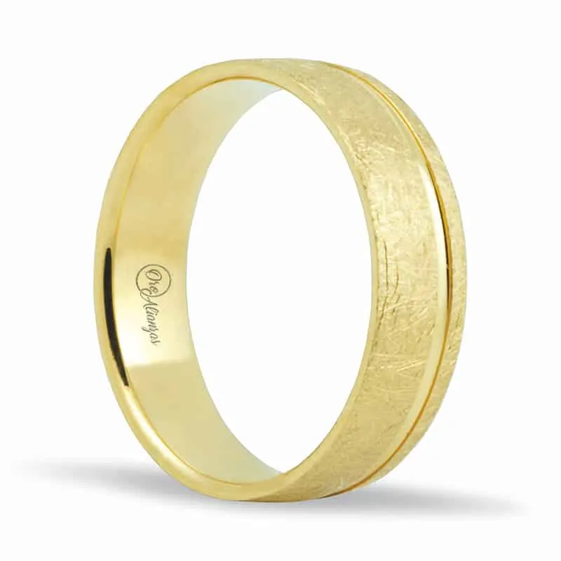 Alianza Oro Amarillo 18K de 5.5 mm de ancho OA-155A - Imagen 1