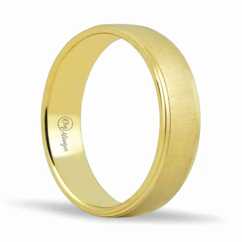 Alianza Oro Amarillo 18K de 5.5 mm de ancho OA-159A - Imagen 1